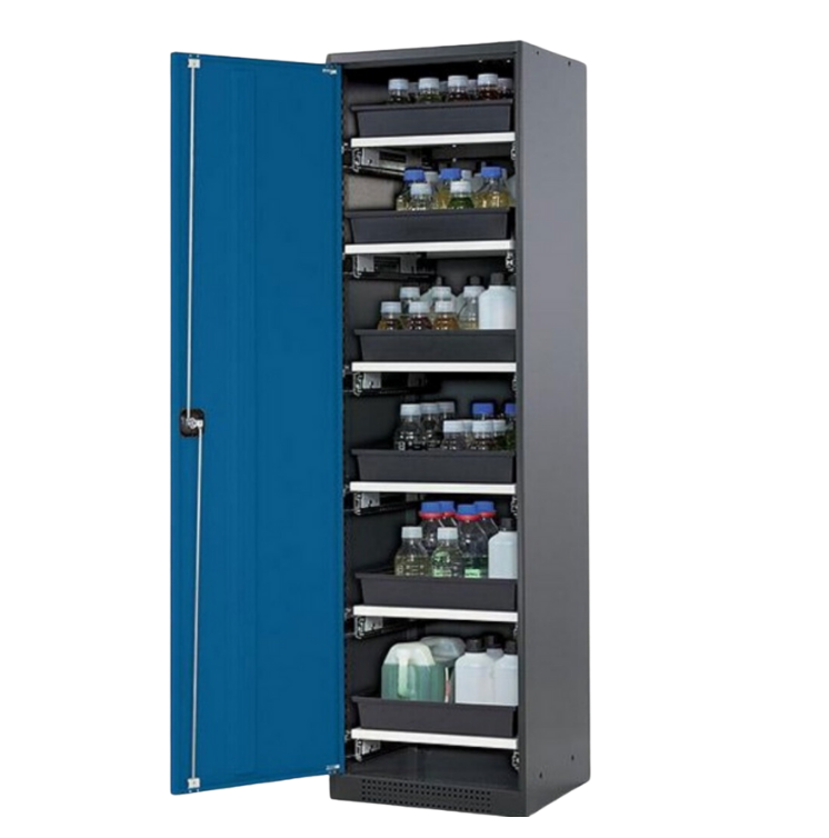 Kimyasal Saklama Dolabı 90cm tek kapaklı
