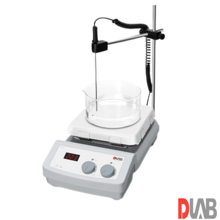 DLab  Isıtıcılı Manyetik Karıştırıcı 1.500 rpm 500 ℃ 20 Litre ( Sıcaklık Sensörü ve Stand Dahildir ) MS7-H550-Pro Set 2