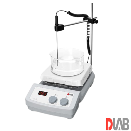 DLab TEK Isıtıcılı Manyetik karıştırıcı 1.500 rpm 500 ℃ 20 Litre ( Sıcaklık Sensörü Dahildir )  MS7-H550-Pro Set