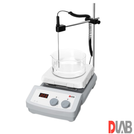 DLab TEK Isıtıcılı Manyetik karıştırıcı 1.500 rpm 500 ℃ 20 Litre ( Sıcaklık Sensörü Dahildir )  MS7-H550-Pro Set