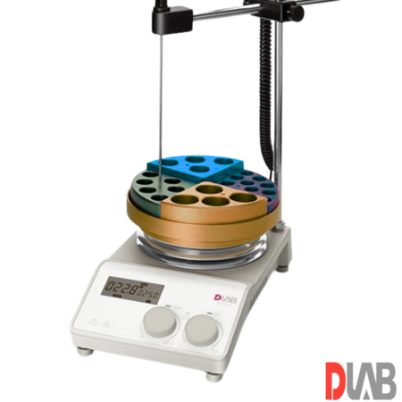 DLab  Isıtıcılı Manyetik Karıştırıcı 1.500 rpm 340 ℃ 20 Litre ( Sıcaklık Sensörü Dahildir ) MS H Pro Set 2