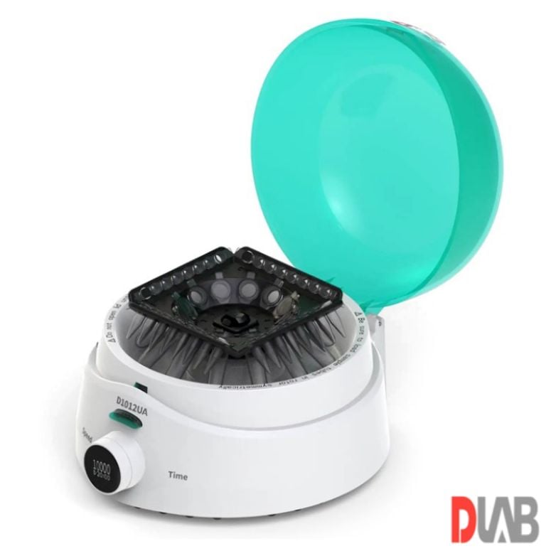 DLab  Yüksek Hızlı Mikro Santrifüj 0.2 ml x 44 pcr Tüp 0.5 / 1.5 / 2 ml × 12 + 0.2 ml Pcr 8 Strips x 4 / 10.000 rpm 9021001331