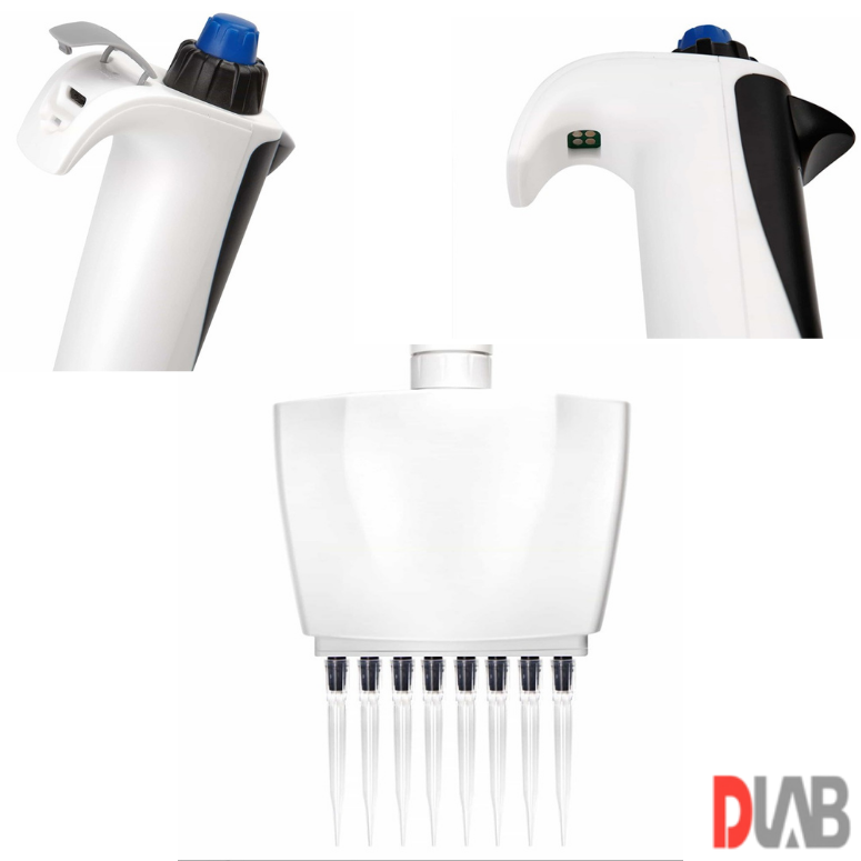 DLab  dpette⁺ 8 Kanallı Dijital Ekran Elektronik Pipet 0.5-10 µl 7036202001