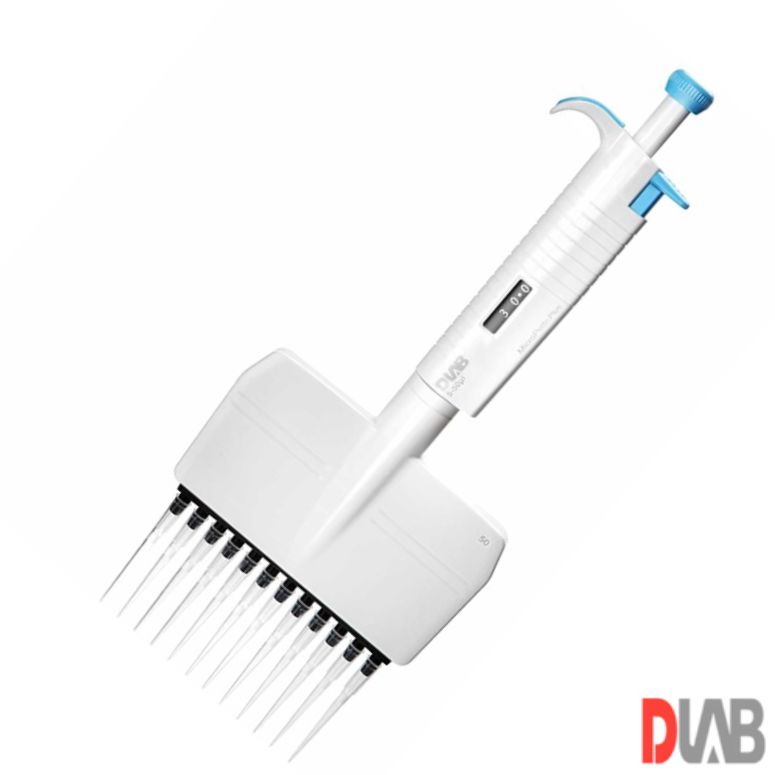 DLab  Micropette Plus 50-300 μl - 12 Kanallı Ayarlanabilir Otomatik Pipet