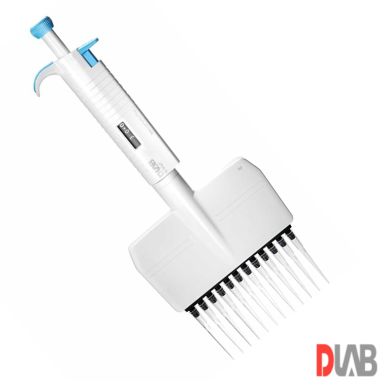 DLab  Micropette Plus  5-50 μl - 12 Kanallı Ayarlanabilir Otomatik Pipet