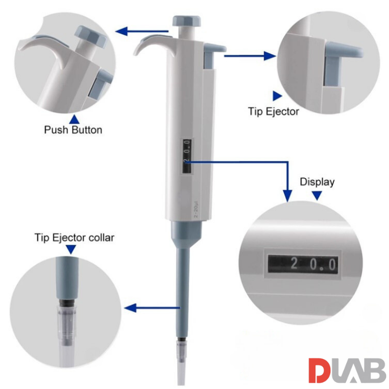 DLab  Ayarlanabilir Otomatik Pipet  100-1000 μl