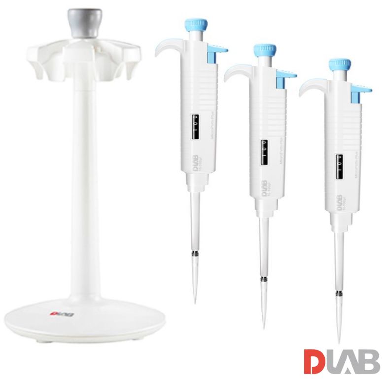DLab  Micropipet Plus 3 Adet Otomatik Pipet Ve Standı 2-20 µl, 20-200 µl, 100-1000 µl  DL SET 2