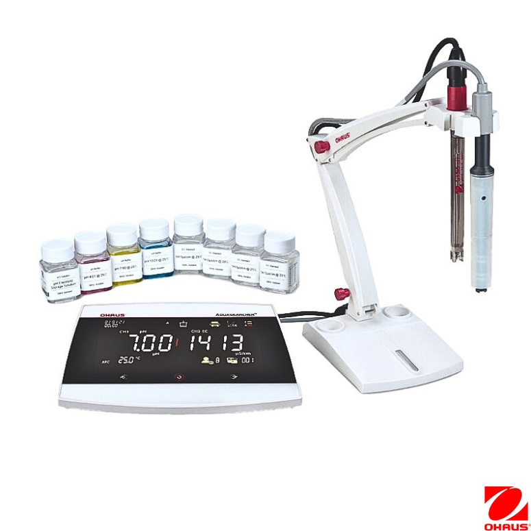 Ohaus  Aquasearcher  a-AB33M1-F Masa Tipi Ph / İletkenlik / Tds / Tuzluluk Ölçer Seti  a-AB33M1-F