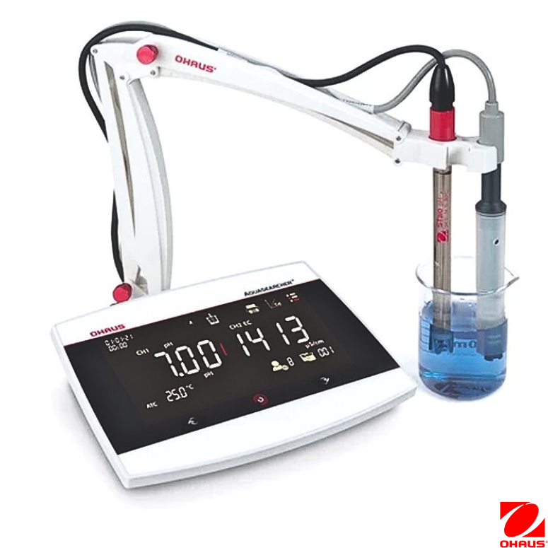 Ohaus  Aquasearcher  a-AB33M1-F Masa Tipi Ph / İletkenlik / Tds / Tuzluluk Ölçer Seti  a-AB33M1-F