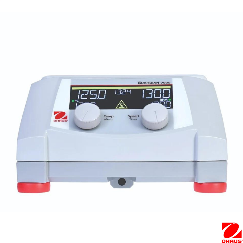 Ohaus  Isıtıcılı Manyetik Karıştırıcı e-G71HS07C ( 80-1600 rpm / Ort.Sıc. +5-500°C 15 L 17.8 x 17.8 cm Seramik Dijital )