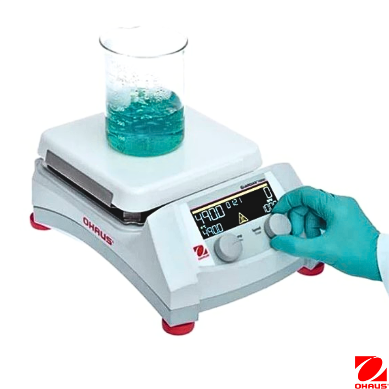 Ohaus  Isıtıcılı Manyetik Karıştırıcı e-G51HS07C ( 80-1600 rpm / +5-500°C 15 L 18x18 cm Seramik Dijital )