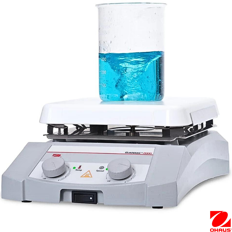 Ohaus  Isıtıcılı Manyetik Karıştırıcı e-G21HS04C ( 80-1600 rpm / 80-500°C 15 L 10x10 cm Seramik  )