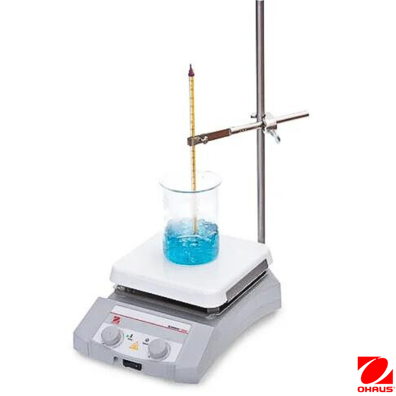 Ohaus Isıtıcılı Manyetik Karıştırıcı e-G21HS07C ( 80-1600 rpm / 80-500°C 15 L 18x18 cm Seramik )
