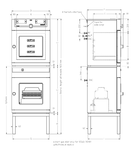 Memmert Vakum Etüv 101 Litre +20°C ... +200°C - VO101
