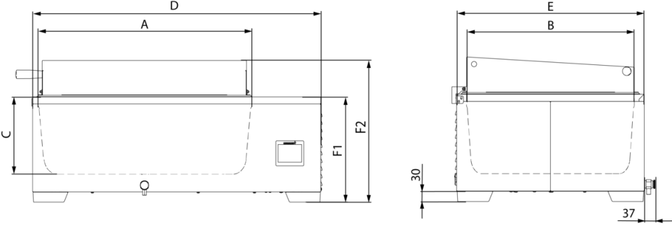 Memmert  Su Banyosu 51 Litre +10°C... +100°C - WTB50