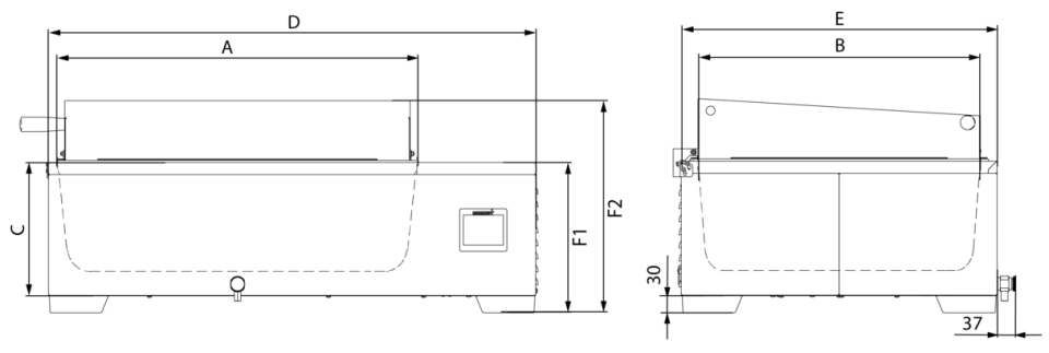 Memmert Su Banyosu 37.5 Litre +10°C... +100°C - WTB35