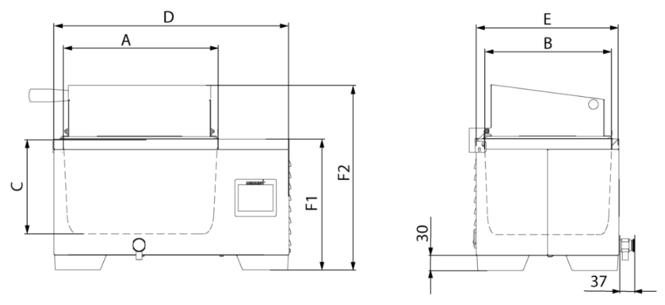Memmert  Su Banyosu 7.5 Litre +10°C... +100°C - WTB6