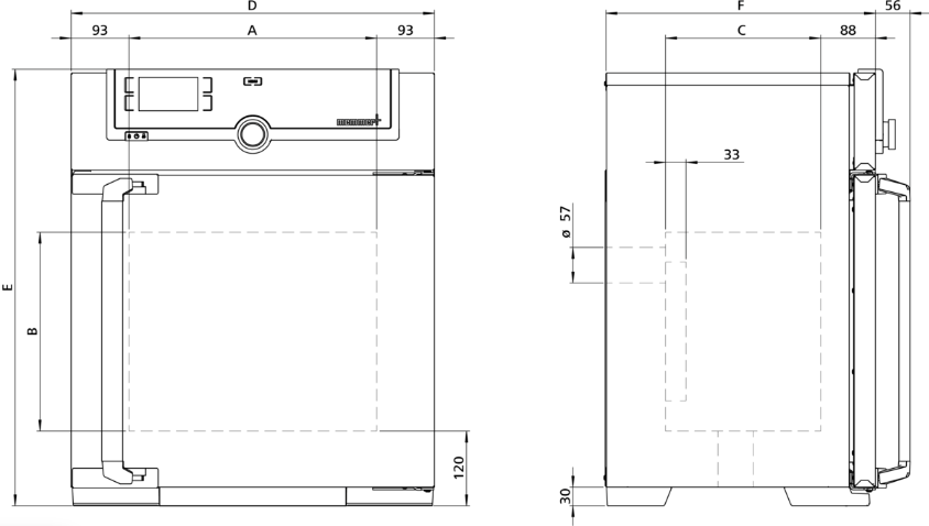 Memmert  Fanlı Etüv 32 Litre ( Kuru Hava Sterilizatörü ) +20°C ... +300°C -UF30