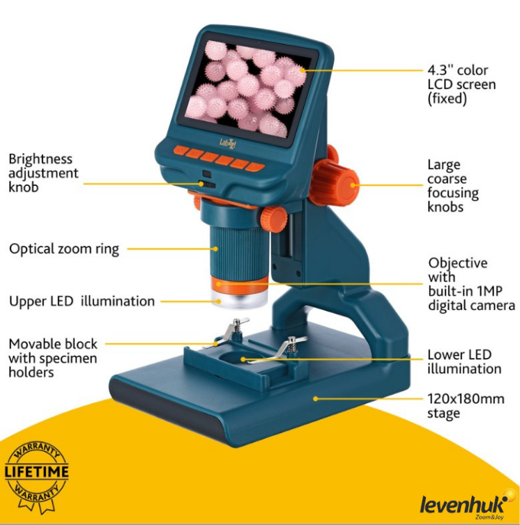 LEVENHUK LabZZ DM200 LCD Dijital Mikroskop -76827