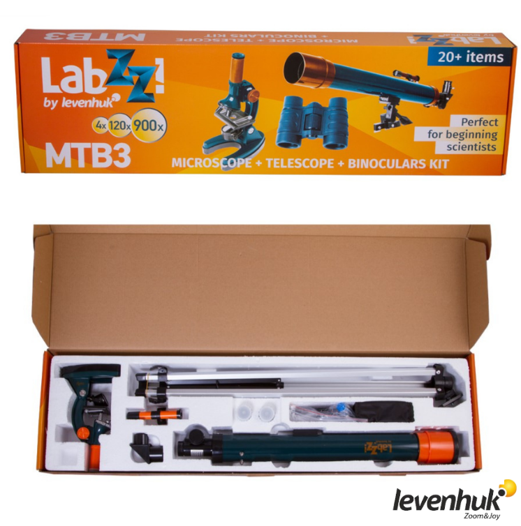 LEVENHUK LabZZ MTB3 Mikroskop, Teleskop ve Binoküler Dürbün Kiti - 69698
