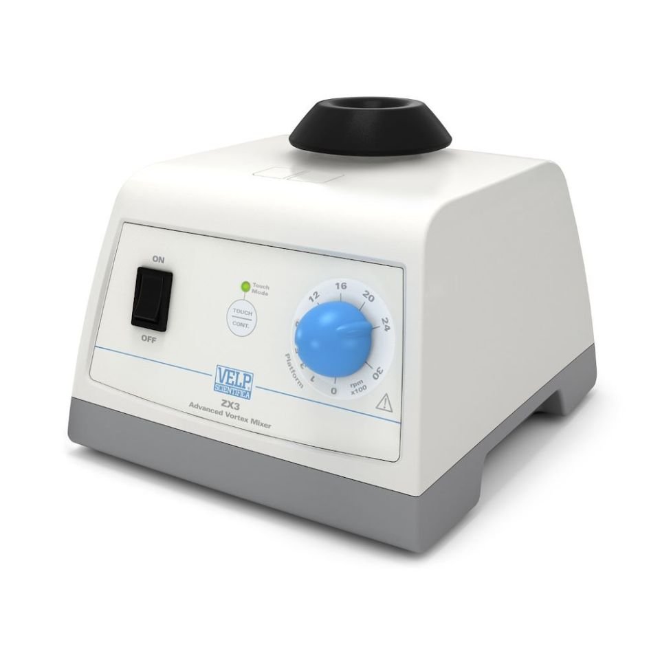 Velp ZX3 Advanced Vortex Mikser and Foam Stand 3000 rpm