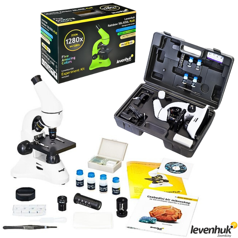 LEVENHUK Rainbow D50L PLUS 2M Dijital Mikroskop Moonstone - 81180