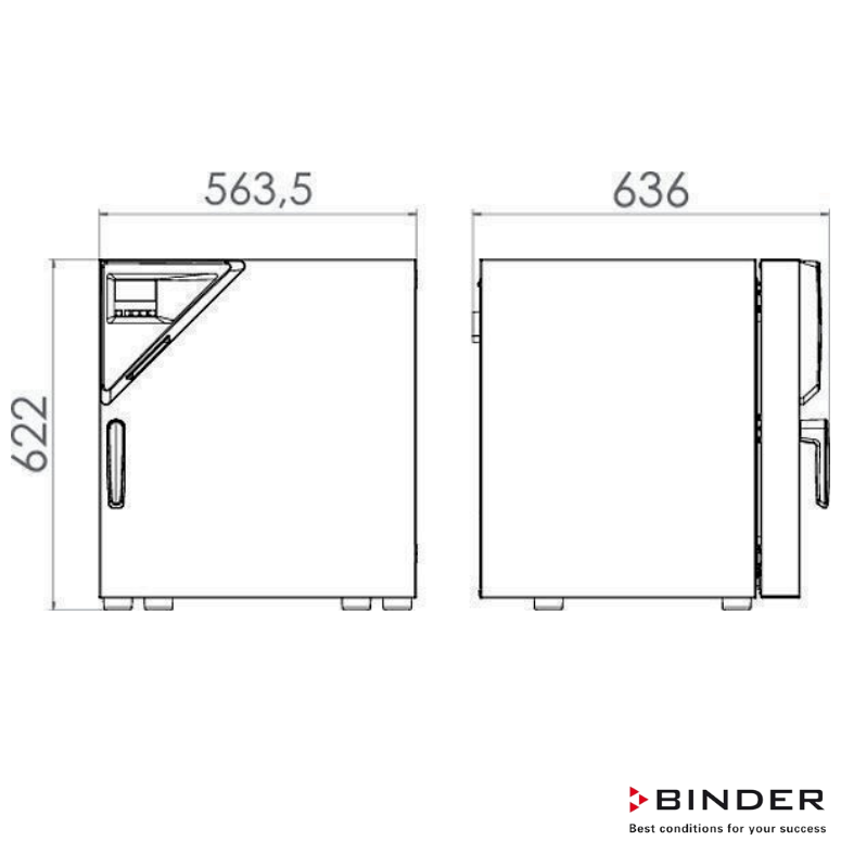 Binder FD 115 Fanlı 116 Litre Etüv ( Kuru Hava Sterilizatörü ) +10°C ... +300°C