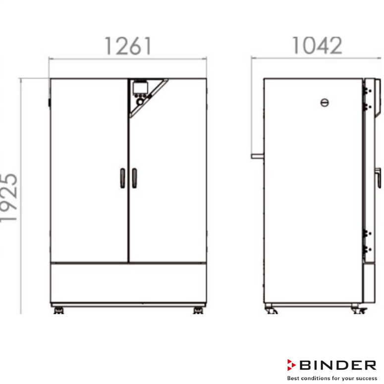 Binder Soğutmalı İnkübatör 698 Litre 0°C ... +100°C  KB 720