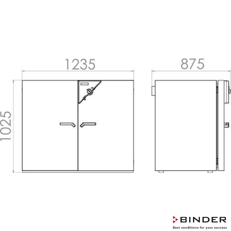 Binder İnkübatör Fanlı 400 Litre +5°C +100°C BF 400