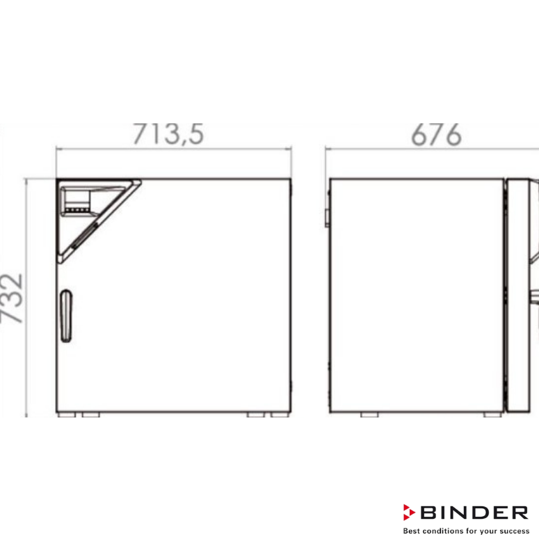 Binder İnkübatör Fansız 112 Litre +5°C +100°C BD 115
