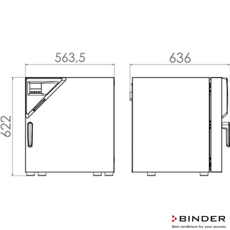 Binder İnkübatör Fansız 57 Litre +5°C +100°C- BD 56
