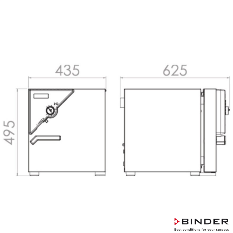 Binder İnkübatör Fansız 20 Litre +5°C +100°C - BD 23