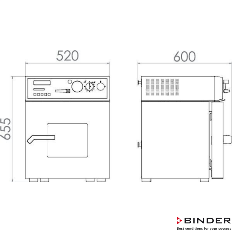 Binder  VD 23 Vakum Etüv 23 Litre +15°C ... +200°C ( Yanıcı Olmayan Solventler İçin )