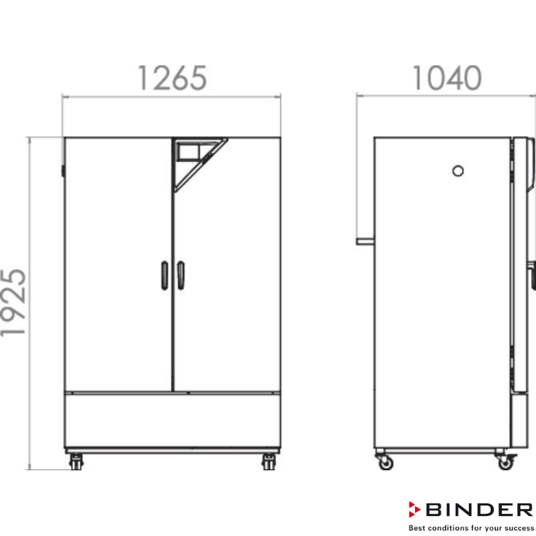 Binder İklimlendirme Test Kabini  KMF 720-700 Litre -10°C ... +100°C / 10 % ... 98 % Rh