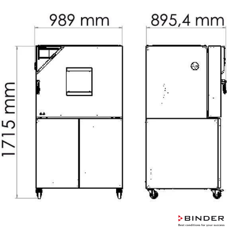 Binder Klimatik Test Kabini MKFT 115-115 Litre -70°C ... +180°C / 10 % ... 98 % Rh