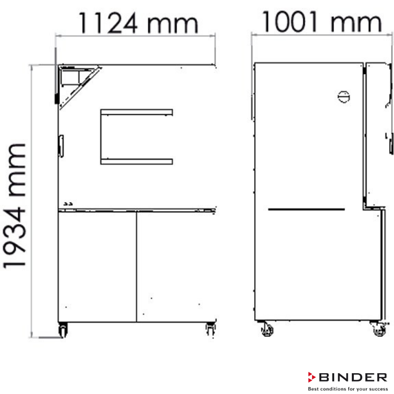 Binder Nemsiz Klimatik Test Kabini MKT 240- 228 Litre -70°C ... +180°C