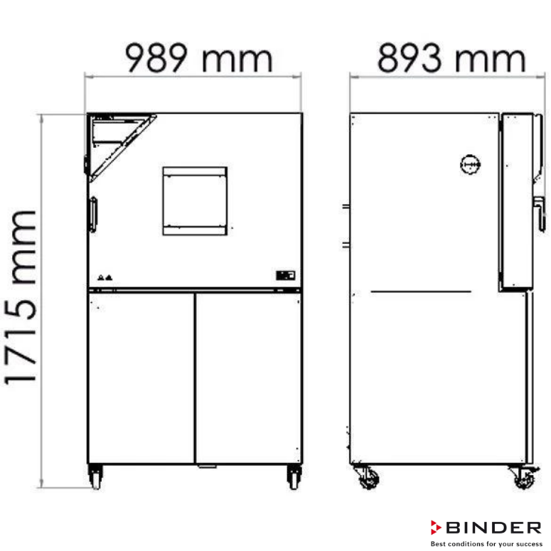 Binder Klimatİk Test Kabini MKF 115 - 115 Litre -40°C ... +180°C / 10 % ... 98 % Rh