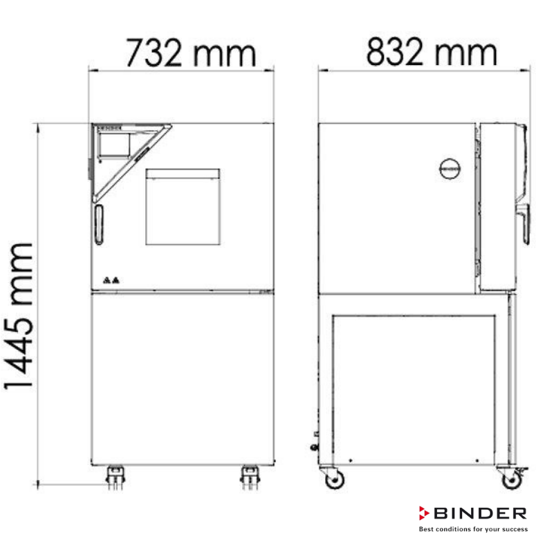 Binder Klimatik Test Kabini MKF 56 - 60 Litre -40°C ... +180°C / 10 % ... 98 % Rh