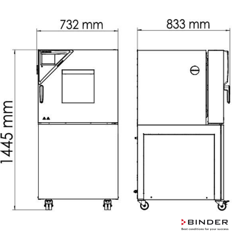 Binder Nemsiz Klimatik Test Kabini MK 56 / 60 Litre -40°C ... +180°C