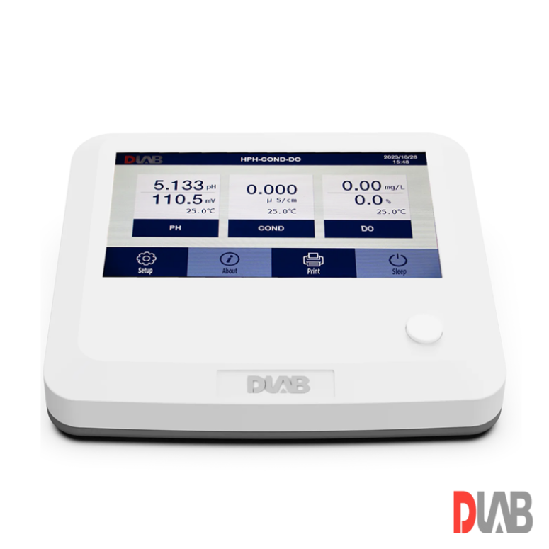 DLAB  İletkenlik TDS Tuzluluk Direnç ve Sıcaklık Ölçer  DPC100T pH ORPD201G pH Probu, DCON201TG İletkenlik Probu ve DTEMP-01 Sıcaklık Probu ile