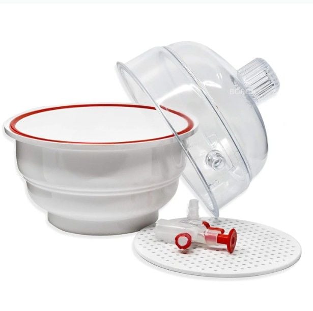 Borox Plastik Vakumlu Desikatör 200mm - Desikatör Kapağı Disk Dahil