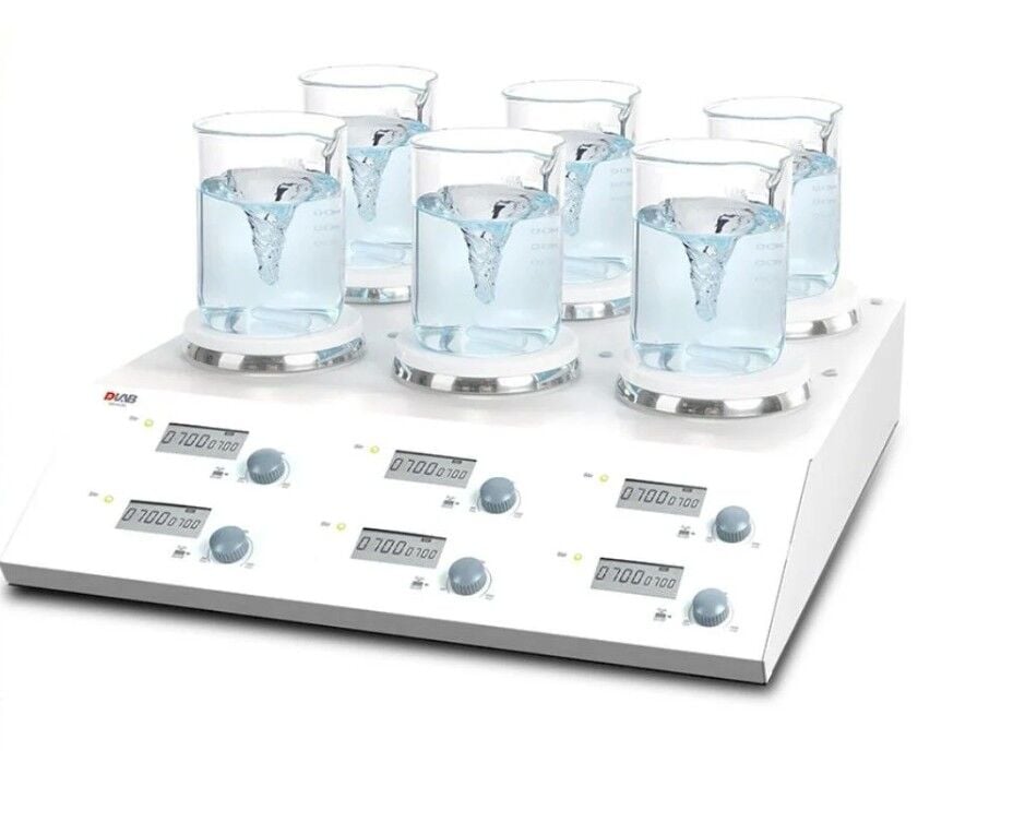 DLAB 6 Bölmeli Dijital Manyetik Karıştırıcı 6 x 3 Litre MS-M-S6