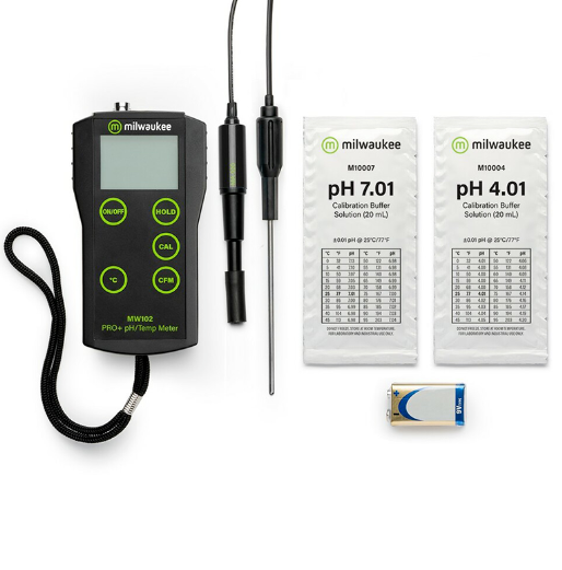 Milwaukee  FOOD PRO+ 2-in-1 Portatif Gıda pH / Sıcaklık Ölçer  Gıda İçin Otomatik Kalibrasyonlu - 2.00... 16.00 pH / -5.0… 70 °C