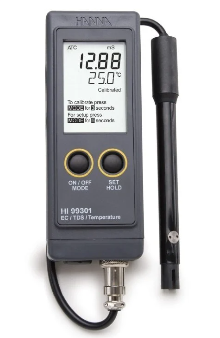 HANNA HI99301 Taşınabilir Yüksek Aralıklı EC / TDS Metre