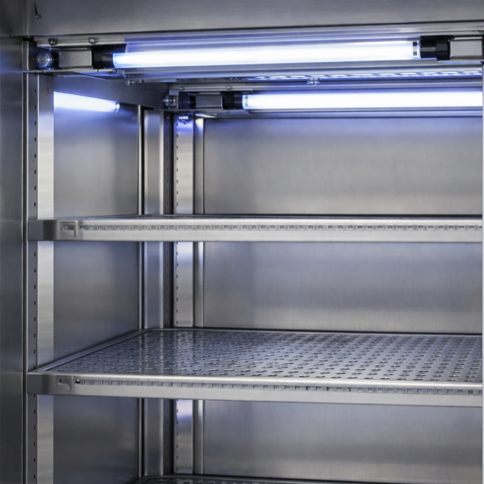 UV-C Sterilizasyon Kabini Laboratuvar Tipi | Paslanmaz UV Dezenfeksiyon Dolabı